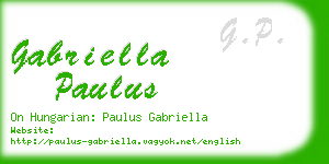 gabriella paulus business card